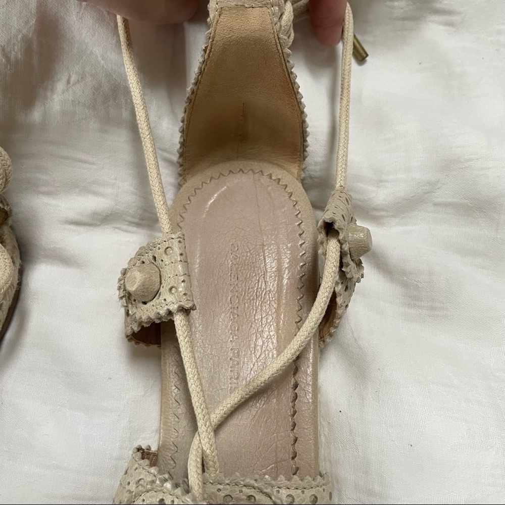 BALENCIAGA Arena Espadrille Ankle Wrap Gladiator Sandals - Picture 7 of 16